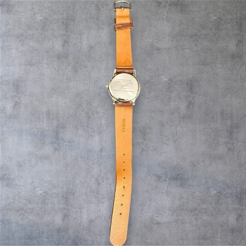Vintage Armitron Scooby Doo Watch w/Original Brown Leather Strap/Band